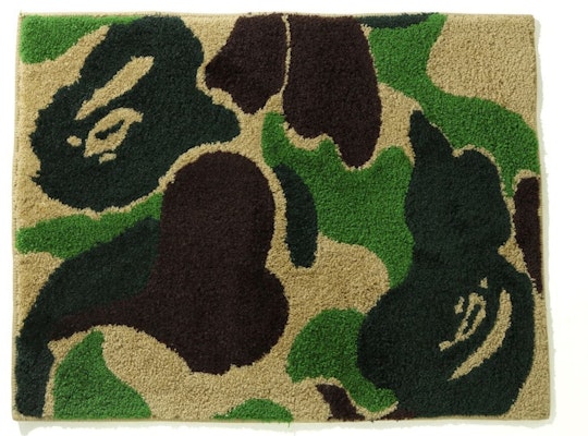BAPE ABC Camo Rug Small Mat Green Buy BAPE ABC Camo Rug Small Mat Green