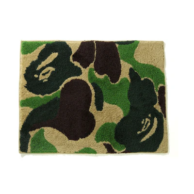 BAPE ABC Camo Rug Small Mat Green