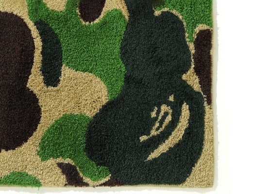 BAPE ABC Camo Rug Small Mat Green Order BAPE ABC Camo Rug Small Mat Green