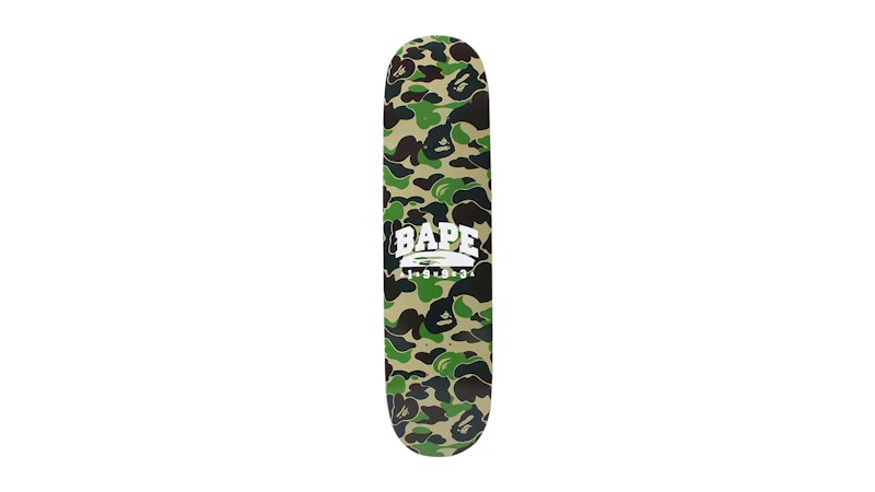 BAPE ABC Camo Skateboard Deck Green