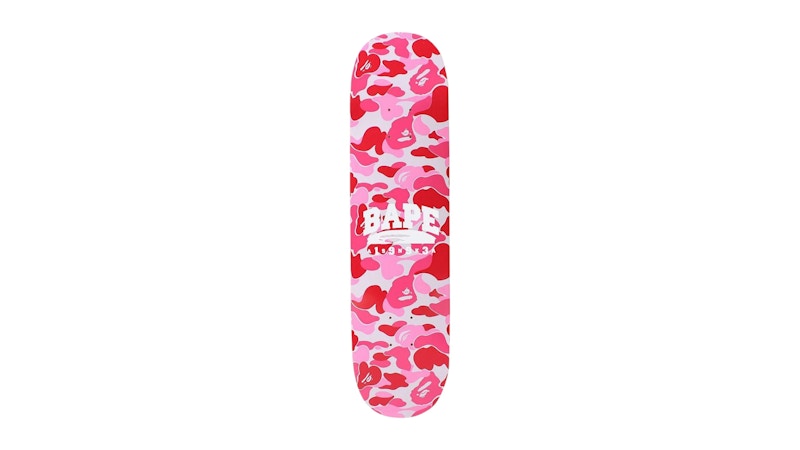 BAPE ABC Camo Skateboard Deck Pink