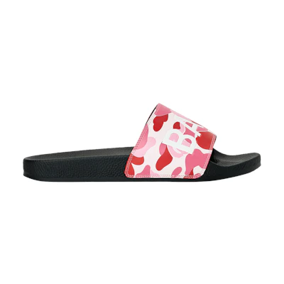 BAPE ABC Camo Slide 'Pink Text'