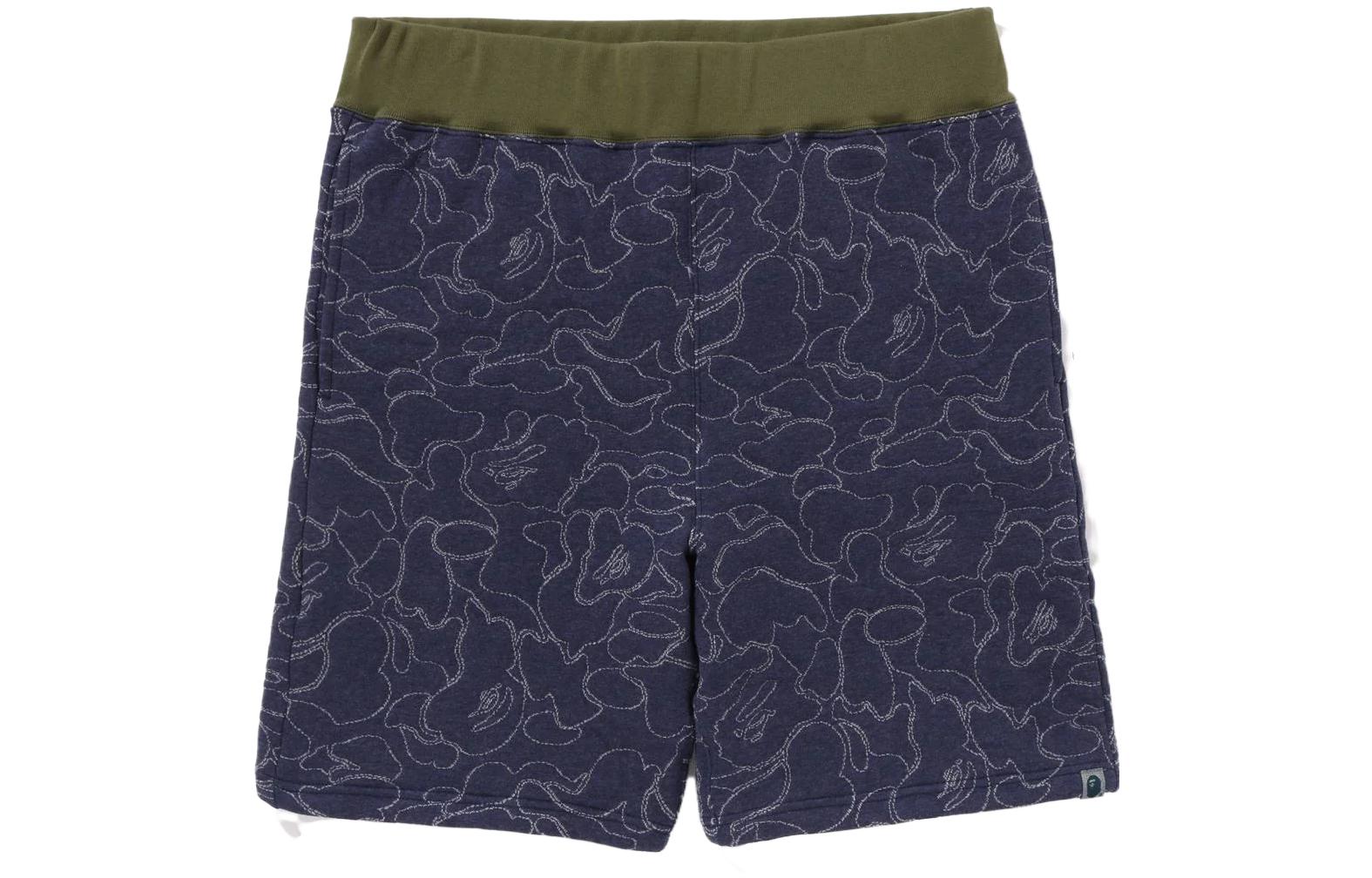 Order BAPE ABC Camo Pantalones Cortos Azul Marino de Talla Alta para Hombre. 1J30-153-020