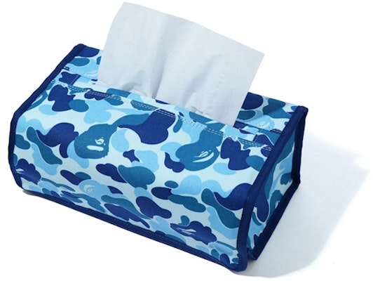 BAPE ABC Camo Tissue Cover Blue Buy BAPE ABC Camo Tissue Cover Blue