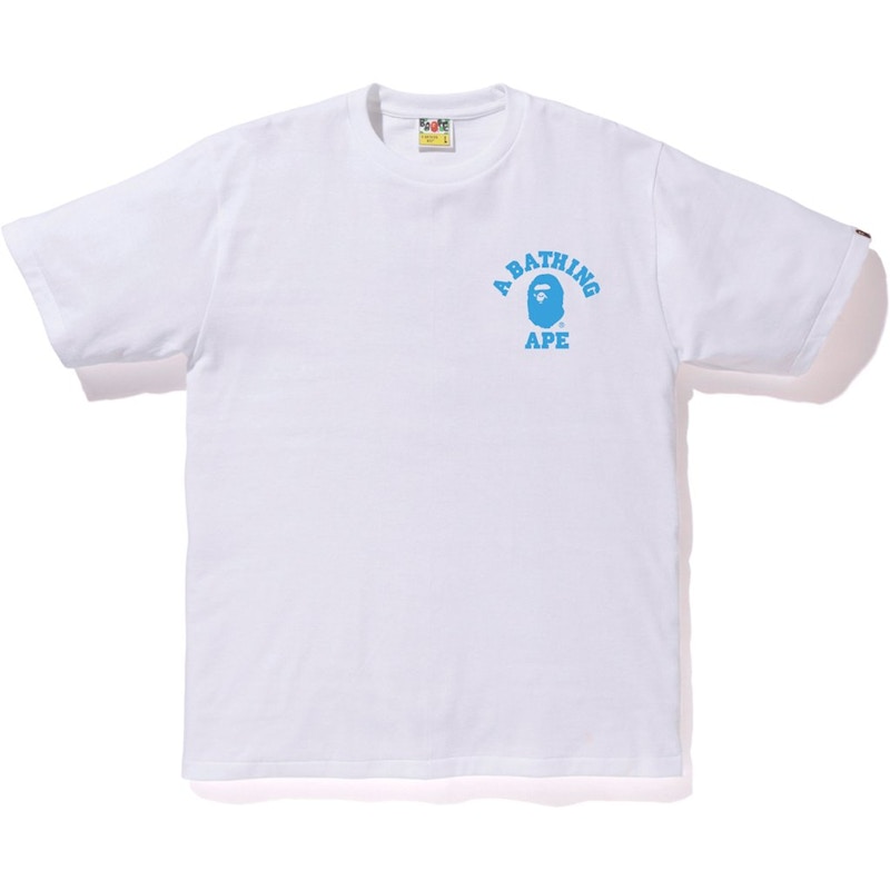 Bape ABC College ATS Tee White Blue