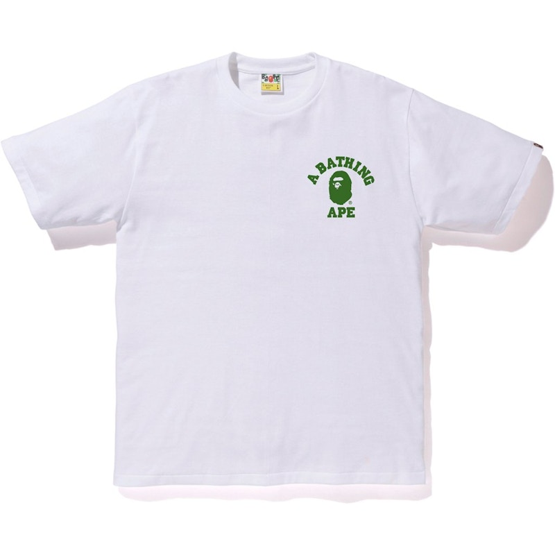 Buy Bape ABC College ATS Tee White Green