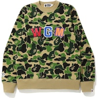 BAPE ABC Shark Crewneck Green BAPE ABC Shark Crewneck Green