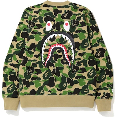 BAPE ABC Shark Crewneck Green Order BAPE ABC Shark Crewneck Green