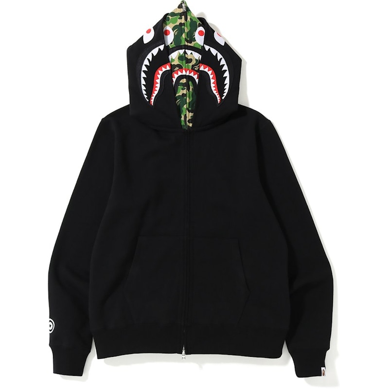 Buy BAPE ABC Shark Full Zip Double Hoodie Black/Green - Novelship