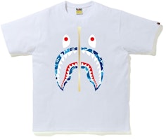 Bape ABC Shark Tee White Blue