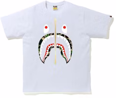Bape ABC Shark Tee White Green Bape ABC Shark Tee White Green