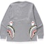 Order Bape ABC Side Shark LS Tee Grey Green