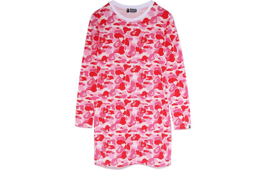 Lookbook BAPE 全幅迷彩印花長袖圓領連衣裙 0ZXDSW235004J