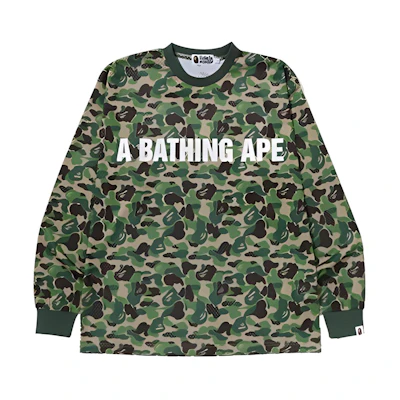 BAPE All-Over Print Crewneck Sweatshirt Green - 1J30-111-002