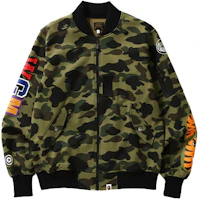 BAPE Alphabet Camo Print Jacket Green () 001HJD301009X BAPE Alphabet Camo Print Jacket Green () 001HJD301009X