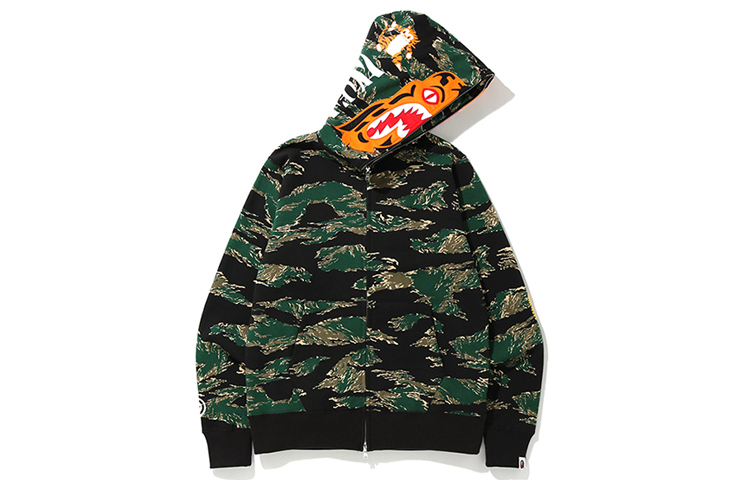 BAPE Alphabet Camo Zip-Up Hoodie Jacket for Men 0ZXSWM15011XD