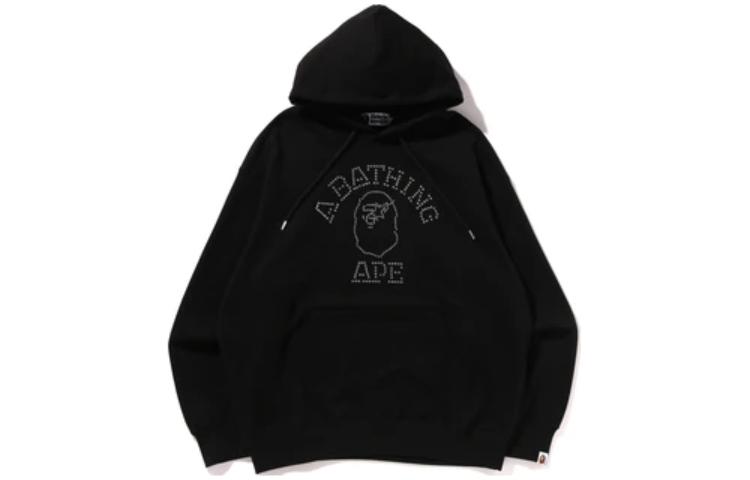 BAPE Alphabet Logo Graphic Pullover Hoodie 1k30-114-306