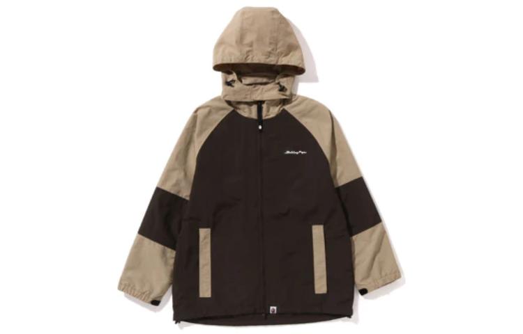BAPE Alphabet Logo Long Sleeve Hooded Jacket for Men 1J80-140-001
