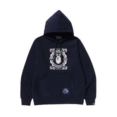 BAPE Alphabet Logo Print Pullover Hoodie 1J20-114-002