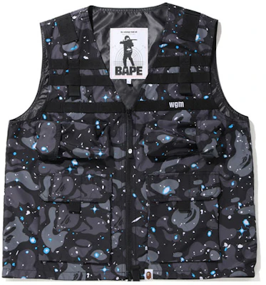 BAPE Alphabet Night Sky Camo Multi-Pocket Vest Men’s Black 0ZXVCM182063E Buy BAPE Alphabet Night Sky Camo Multi-Pocket Vest Men’s Black 0ZXVCM182063E
