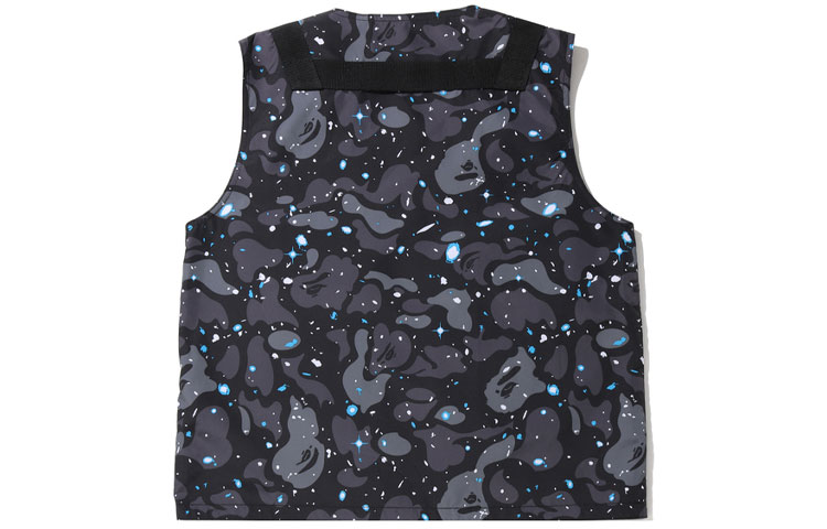 BAPE Alphabet Night Sky Camo Multi-Pocket Vest Men’s Black 0ZXVCM182063E 圖 3