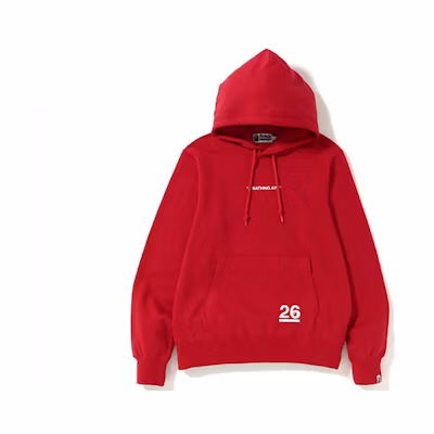 BAPE Alphabet Numeric Graphic Solid Hoodie Unisex 0ZXSWM114023C