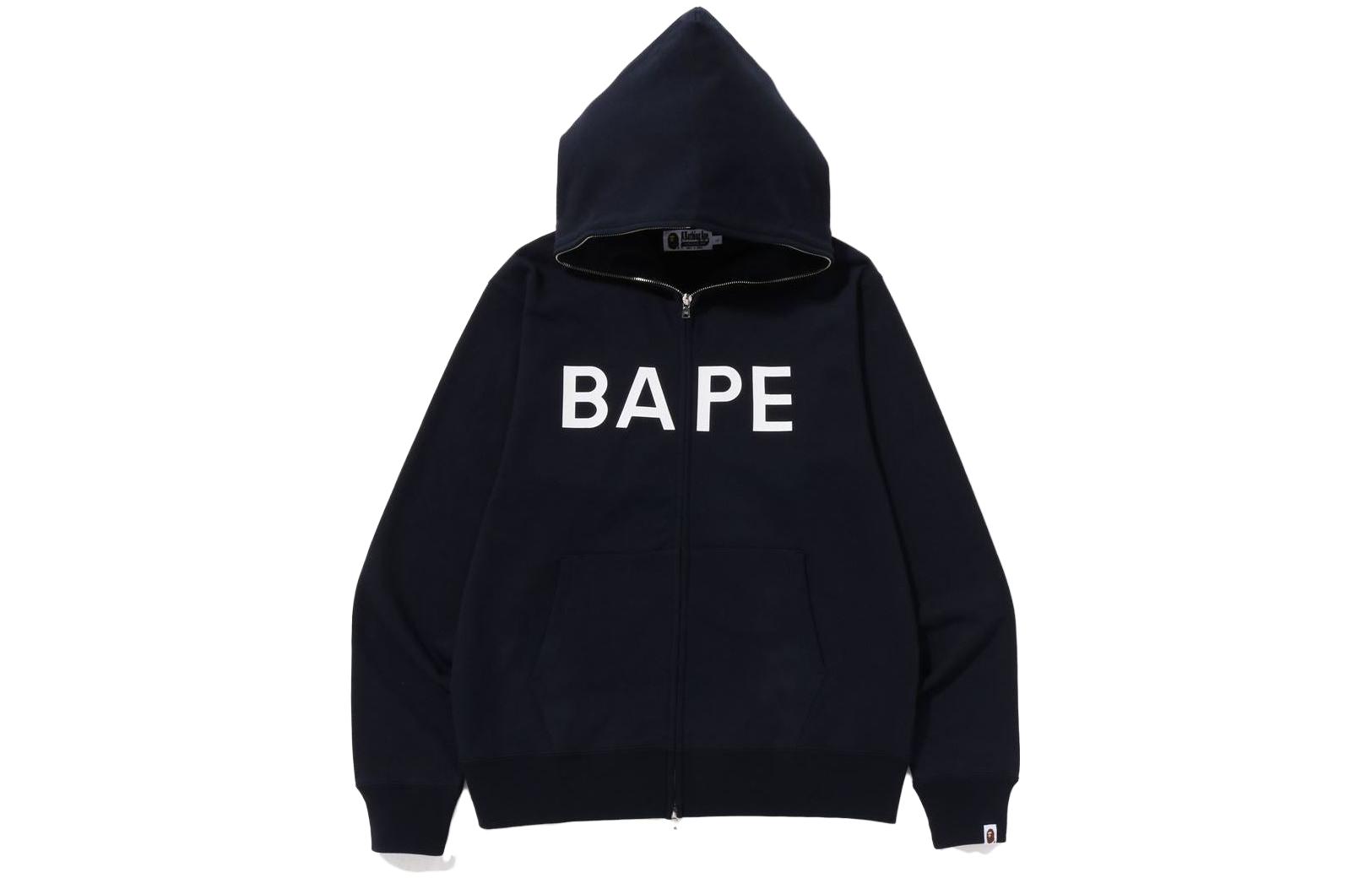 BAPE Alphabet Print Zip-Up Hoodie 1J25-115-001