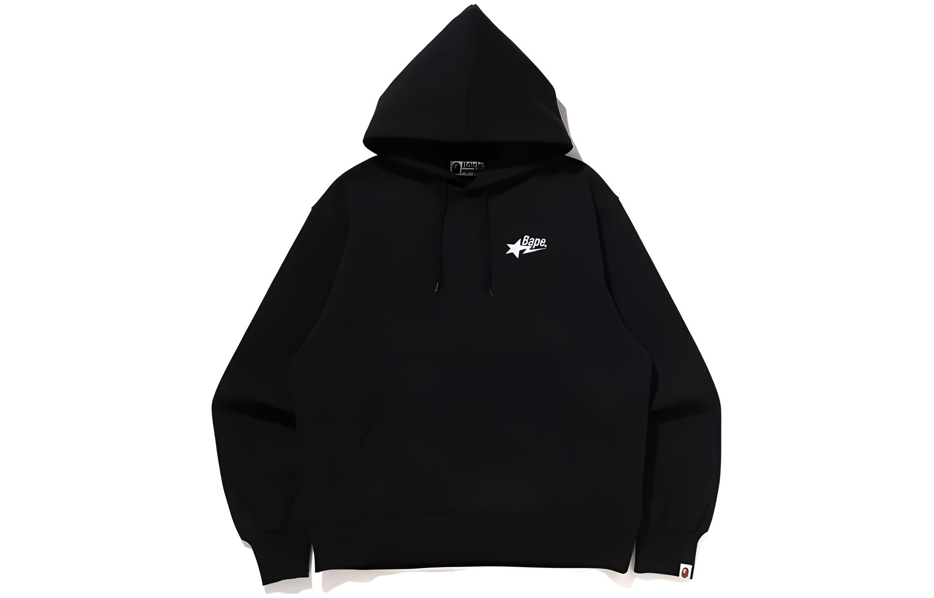 BAPE Alphabet Star Embroidered Solid Color Hoodie 0ZXSWM114015K