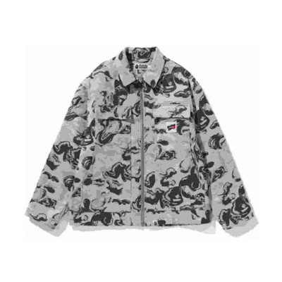 BAPE Animal Print Zip-Up Long-Sleeve Jacket 1J80-141-055