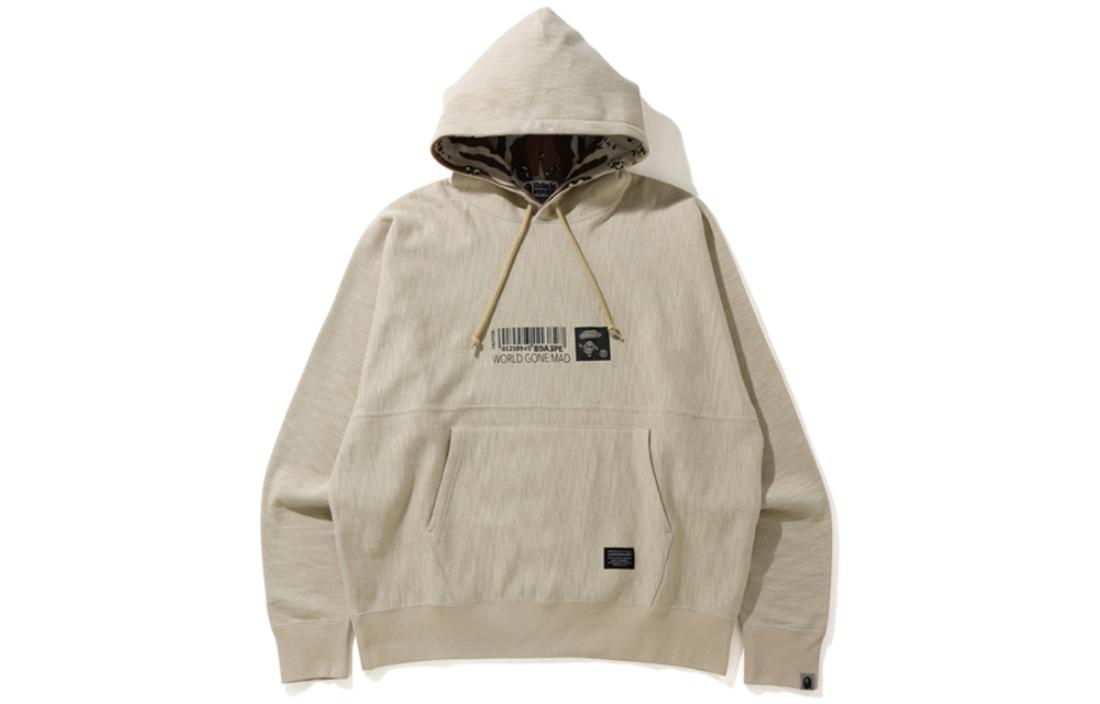 BAPE Ape Barcode Logo Print Hoodie 0ZXSWM114005G