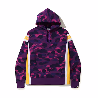 BAPE Ape Camo Print Colorblock Logo Hoodie Unisex 0ZXSWM114003E