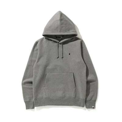 BAPE Ape Embroidered Badge Solid Color Casual Hoodie Mens 0ZXSWM114004F