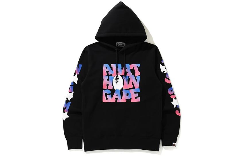 BAPE Ape Gradient Logo Pullover Hoodie 0ZXSWM114003G