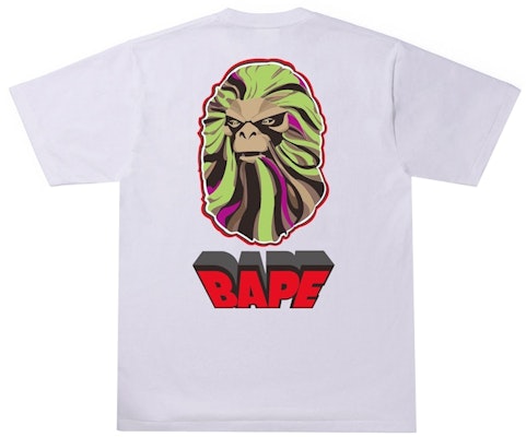 BAPE Ape Head 1 Baju-T 'Putih' Order BAPE Ape Head 1 Baju-T 'Putih'