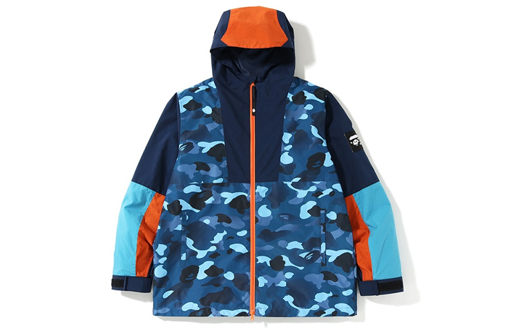 BAPE Ape Head Camo Patchwork Colorblock Hoodie Jacket Men 0ZXJKM140010D