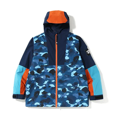 BAPE Ape Head Camo Patchwork Colorblock Hoodie Jacket Men 0ZXJKM140010D