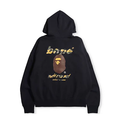 BAPE Ape Head Camo Print Loose Fit Pullover Hoodie 1H70-114-002