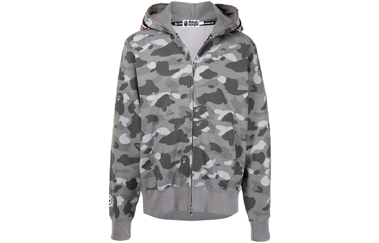 BAPE Ape Head Camo Print Zipper Hoodie Jacket 001ZPH301019X