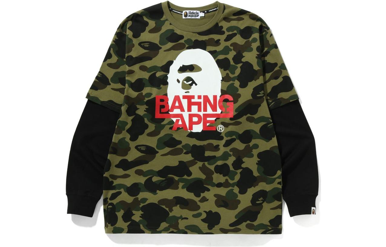 BAPE Ape Head Camo Pullover Hoodie Green () 1I30-111-013