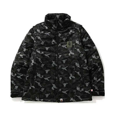 BAPE Ape Head Camo Removable Patch Jacket Green () 0ZXJKM140010F