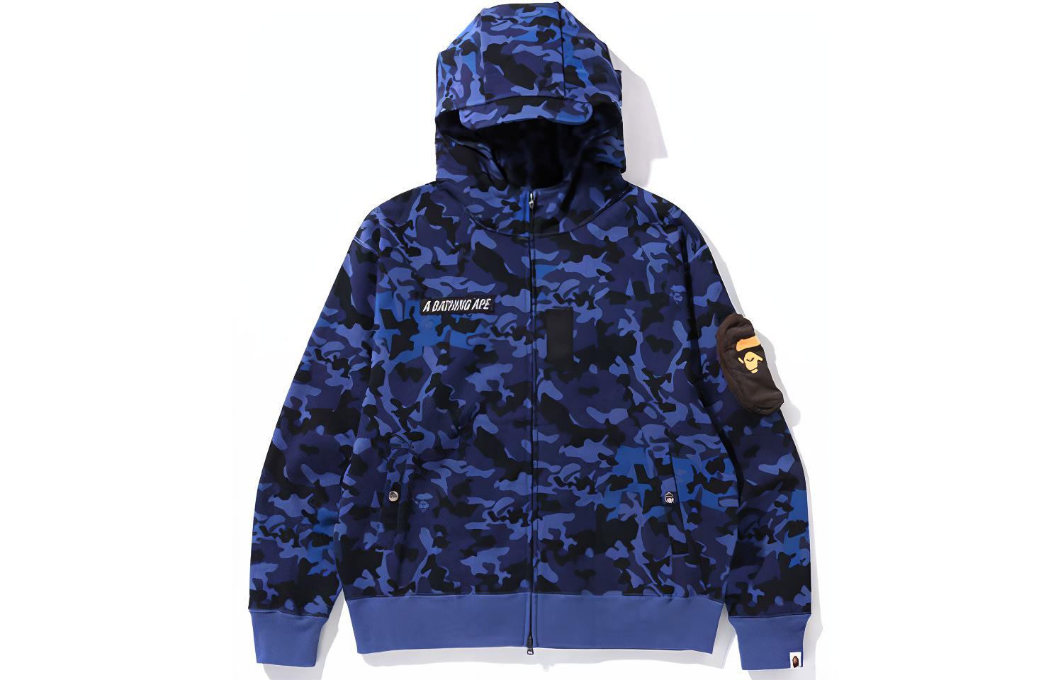 BAPE Ape Head Camo Zip-Up Hoodie Long Sleeve 1I30-115-011