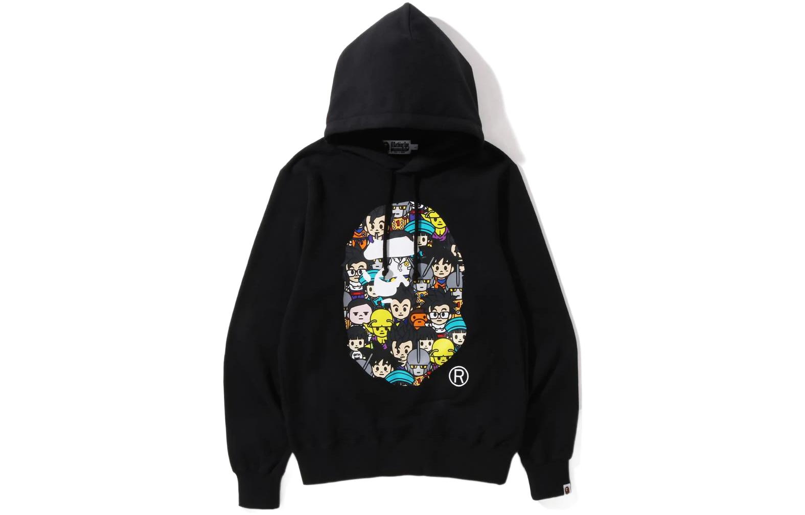 BAPE Ape Head Cartoon Print Pullover Hoodie Unisex 1I23-114-907