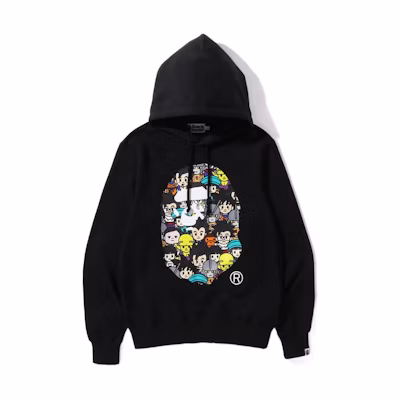 BAPE Ape Head Cartoon Print Pullover Hoodie Unisex 1I23-114-907
