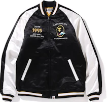 BAPE Ape Head Colorblock Varsity Jacket 1H70-140-004 BAPE Ape Head Colorblock Varsity Jacket 1H70-140-004
