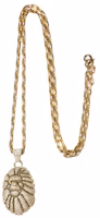 BAPE Ape Head Crystal Stone Necklace 'Gold' BAPE Ape Head Crystal Stone Necklace 'Gold'