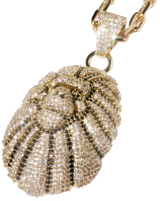 BAPE Ape Head Crystal Stone Necklace 'Gold' Order BAPE Ape Head Crystal Stone Necklace 'Gold'