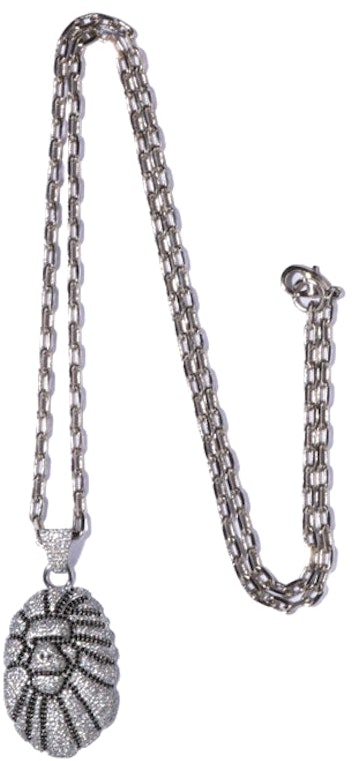 bape-ape-head-crystal-stone-necklace-silver