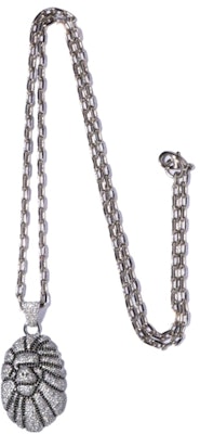 BAPE Ape Head Crystal Stone Necklace 'Silver' Buy BAPE Ape Head Crystal Stone Necklace 'Silver'