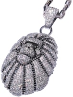 Collar BAPE Ape Head con Piedras de Cristal 'Plata' 1I30-182-019-Silver Order Collar BAPE Ape Head con Piedras de Cristal 'Plata' 1I30-182-019-Silver