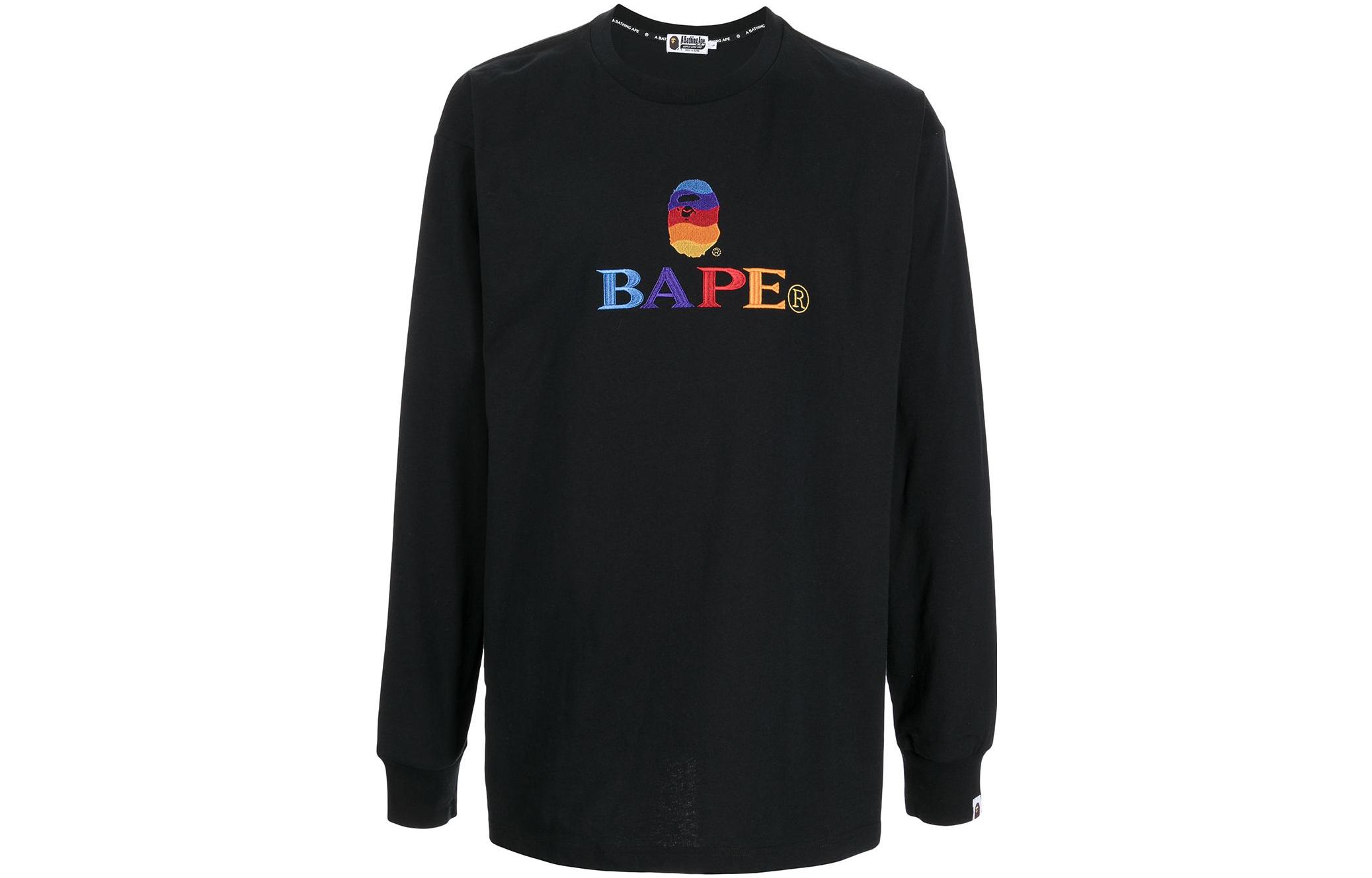 BAPE Ape Head Embroidered Logo Crewneck Pullover Sweatshirt Men 001LTH701006I